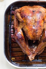 a roasted whole chicken